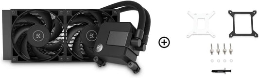 AIO Basic 240Mm All-In-One Liquid CPU Cooler with -Vardar High-Performance PMW Fans, Water Cooling Computer Parts, 120Mm Fan, Intel 115X/1200/2066, AMD AM4